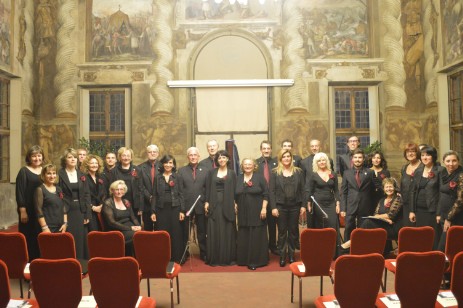 foto coro polifonico città di rivarolo al Castello del Valentino